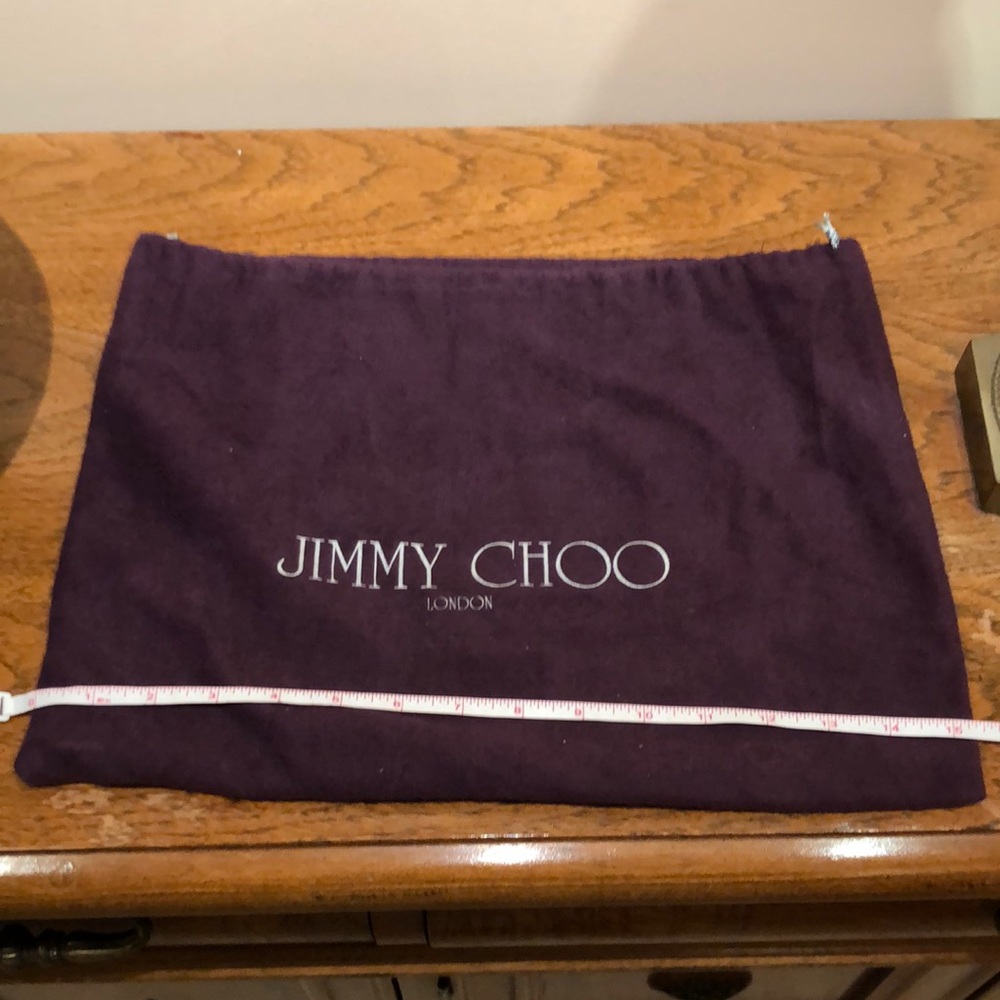 Authentic Jimmy Choo London Large Purple Handbag Dust Bag